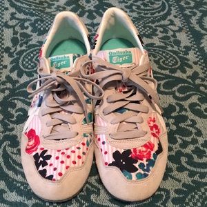 Gently Worn Floral Onitsuka Tigers